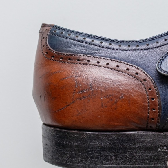 Gucci Men\'s 5 Tone Leather Monk Strap Brogue Cap Toe‎ Dress Shoes UK 8.5 / US 9 main image 9